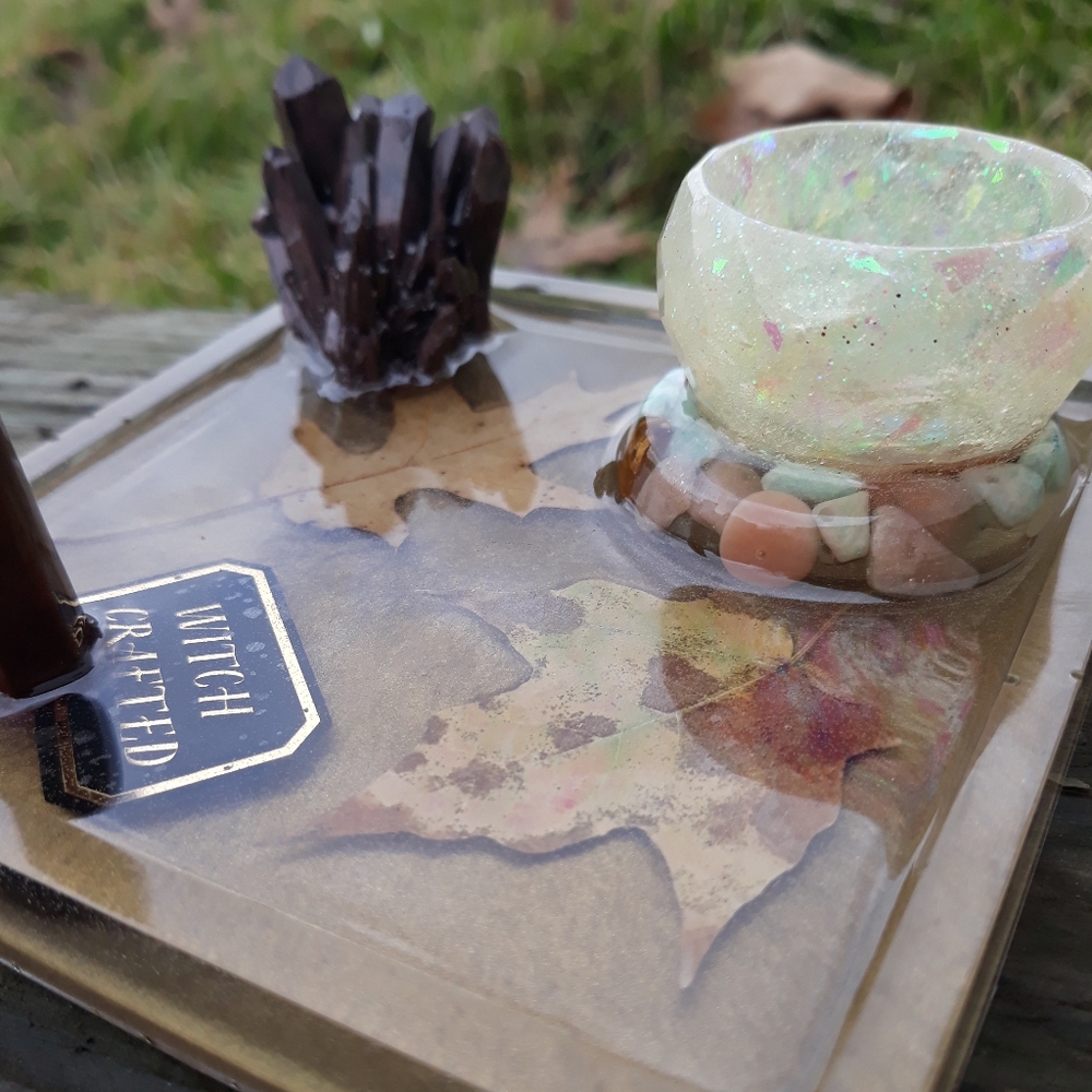 Trinket tray Jewelry holder witch crafted - Picture 3 of 3